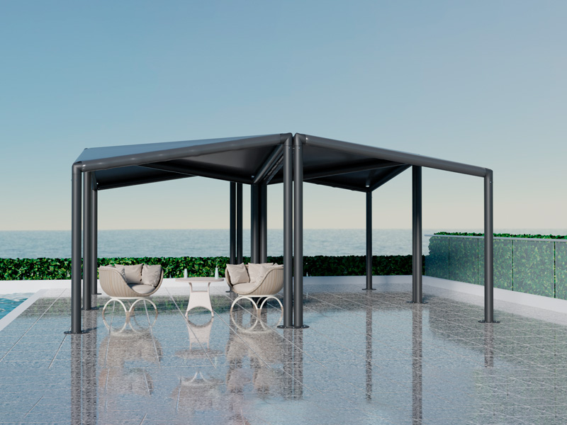 Шатёр Кайт 8x8 (Чёрный)