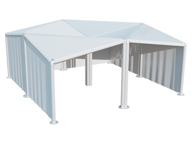 Шатёр Кайт белый 8x8 (Со стенками)