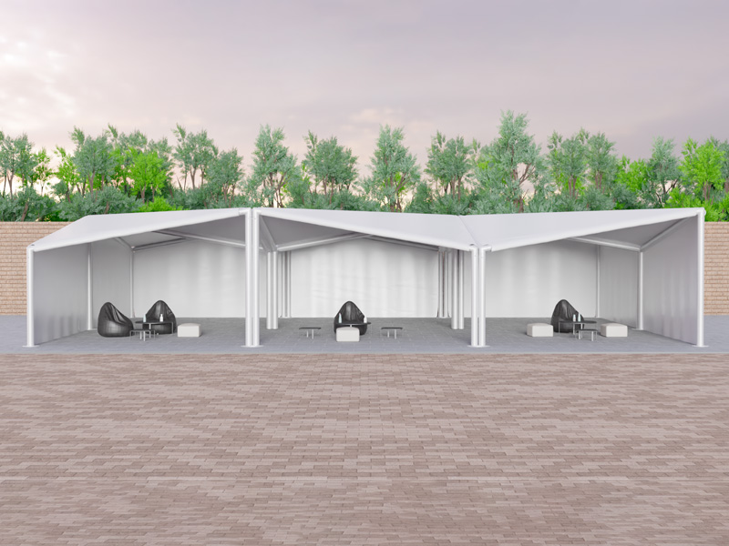 Шатёр Кайт белый Выставочный 12x18 (Со стенками)