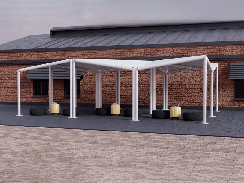 Шатёр Кайт белый Выставочный 8x12