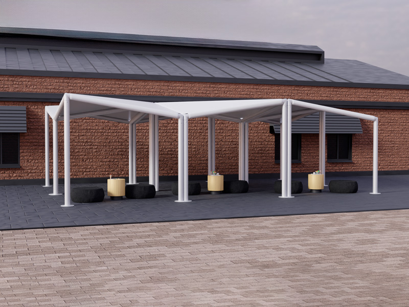 Шатёр Кайт белый Выставочный 8x12