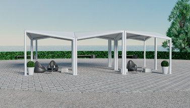 Шатёр Кайт белый Выставочный 8x12