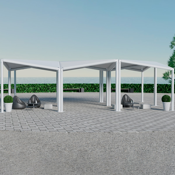 Шатёр Кайт белый Выставочный 8x12