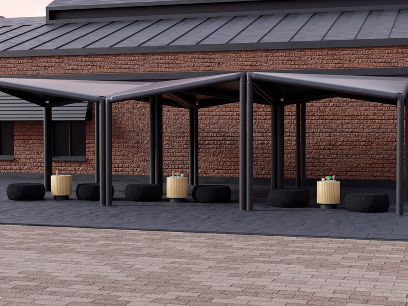 Шатёр Кайт Выставочный 8x12 (Чёрный)