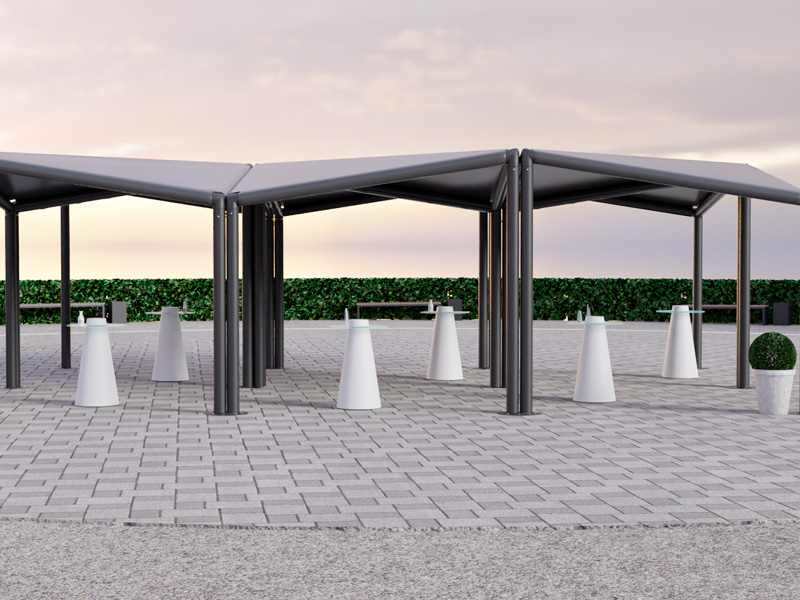 Шатёр Кайт Выставочный 8x12 (Чёрный)