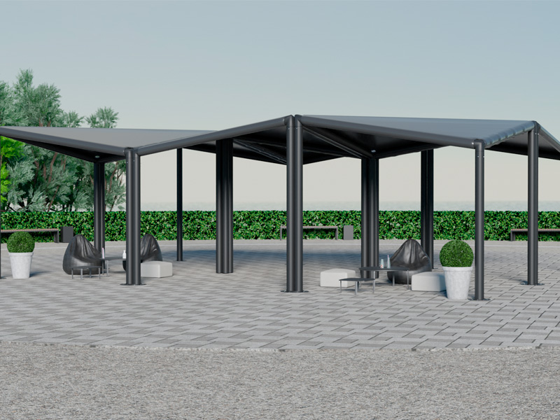 Шатёр Кайт Выставочный 8x12 (Чёрный)