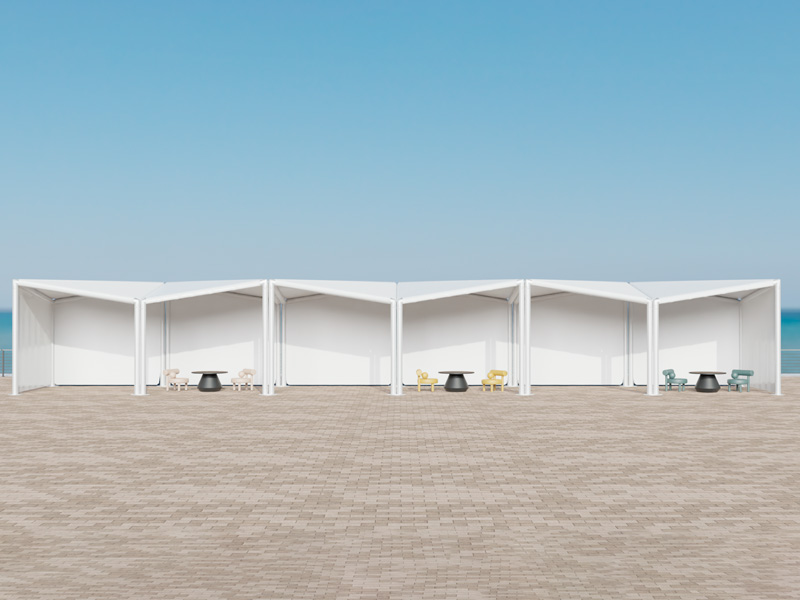 Шатёр Кайт белый Ярмарочный 4x24 (Со стенками)