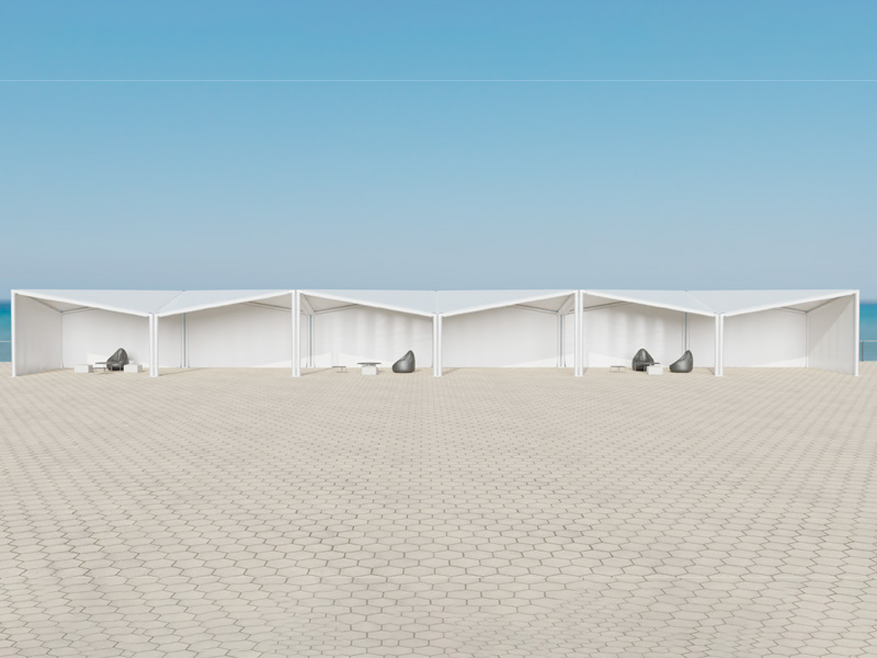 Шатёр Кайт белый Ярмарочный 6x36 (Со стенками)