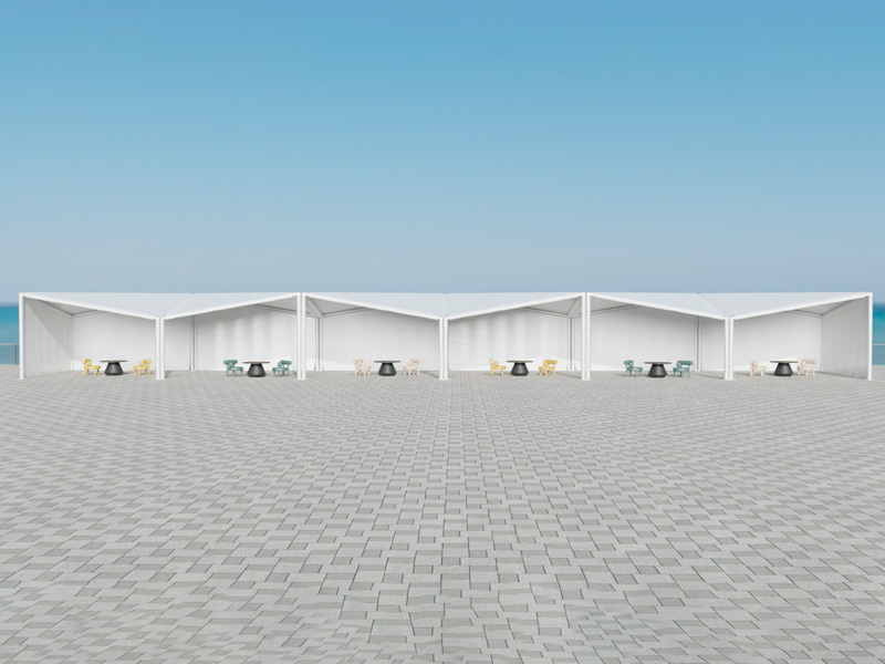 Шатёр Кайт белый Ярмарочный 6x36 (Со стенками)