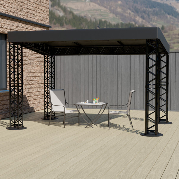 Шатёр «Односкатный» из ферм 4x3 (Чёрный)