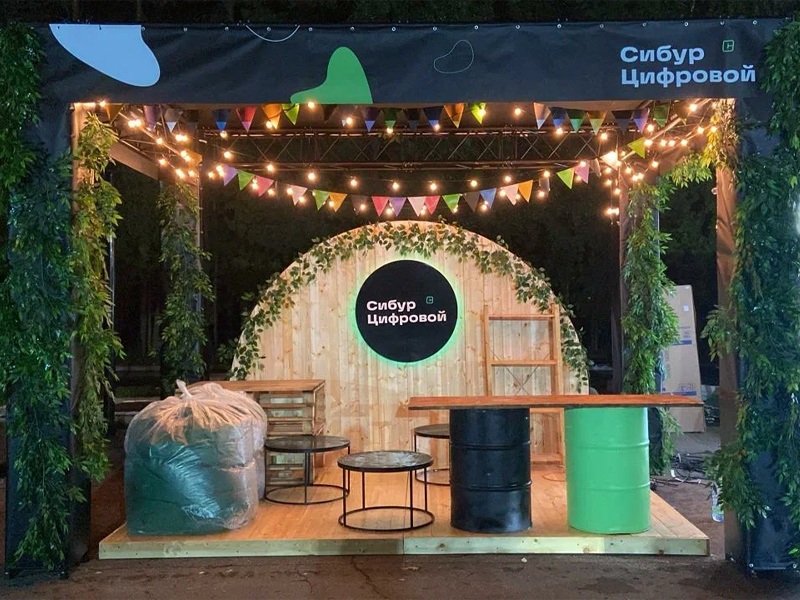 Шатёр «Односкатный» из ферм 4x3 (Металлик)