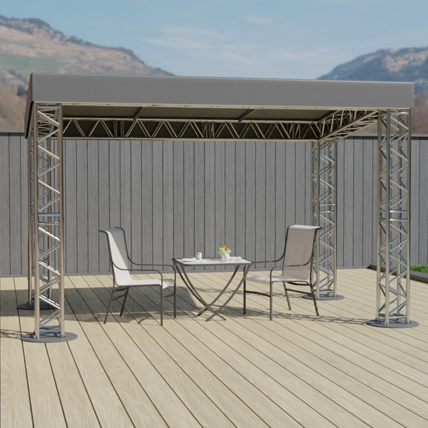 Шатёр «Односкатный» из ферм 4x3 (Металлик)