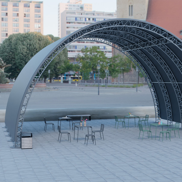 Шатёр «Тоннельный» из ферм 10x8 (Металлик)