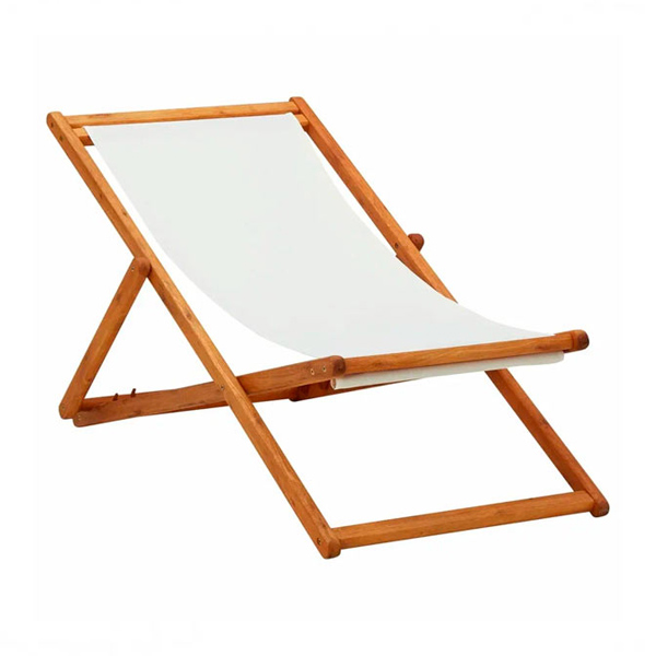 Шезлонг белый