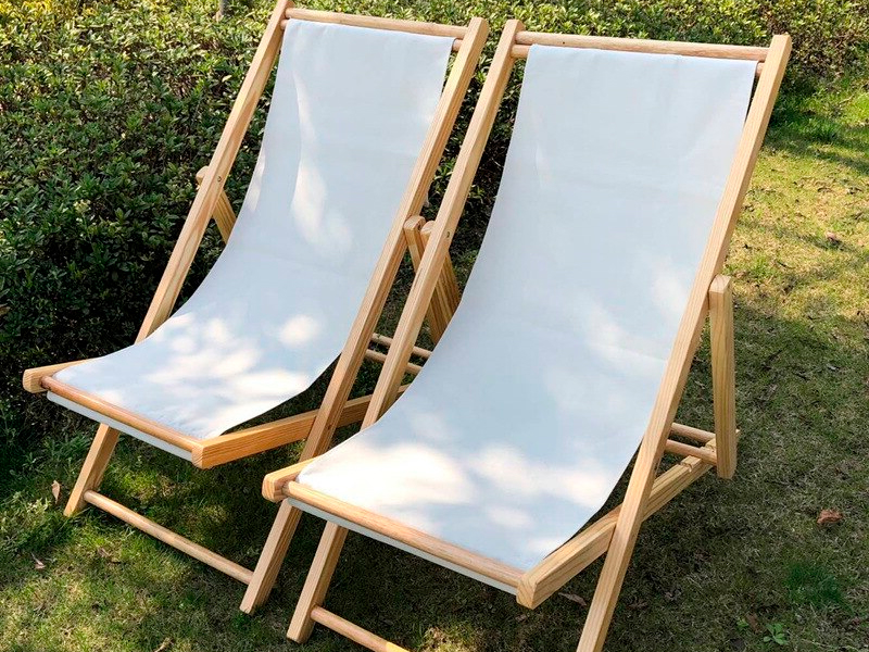 Шезлонг белый