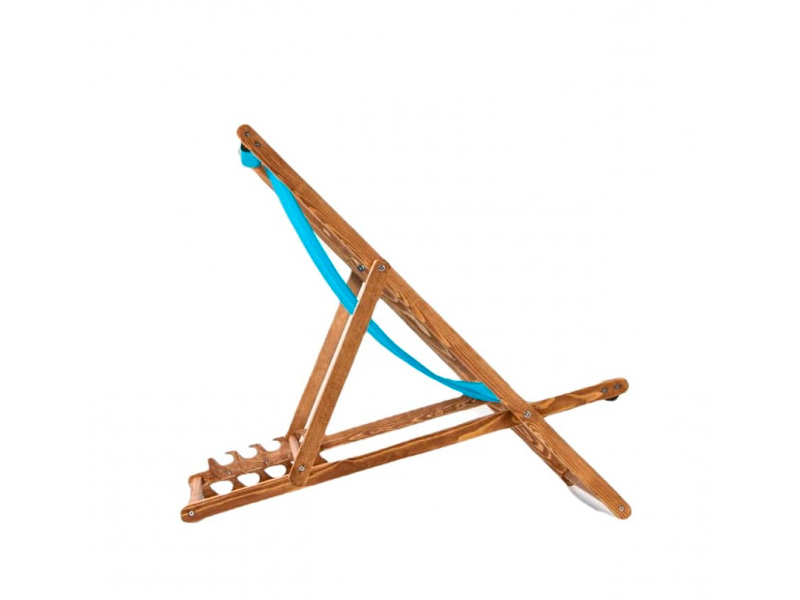 Шезлонг голубой