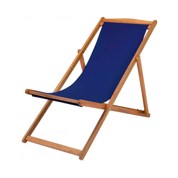 Шезлонг синий