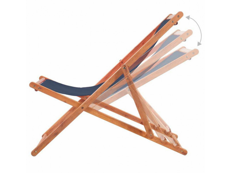 Шезлонг синий