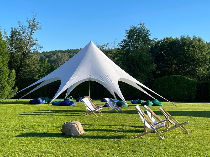 Шезлонг белый