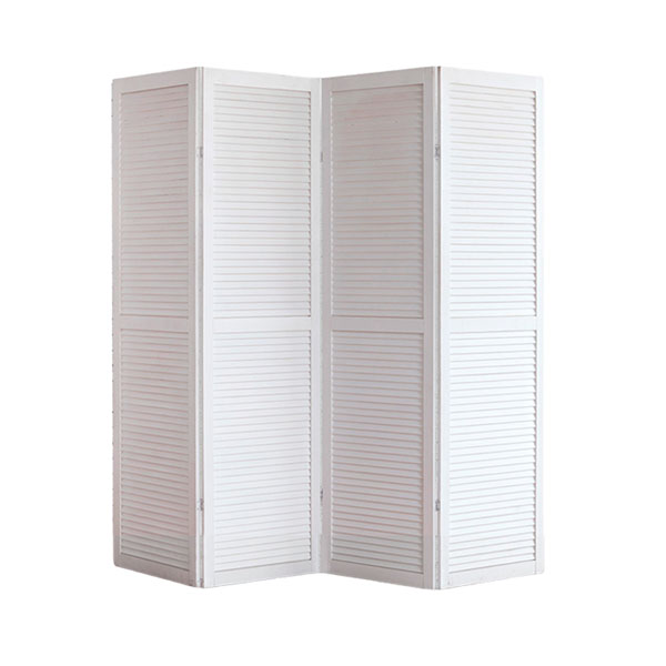 Ширма деревянная белого цвета
