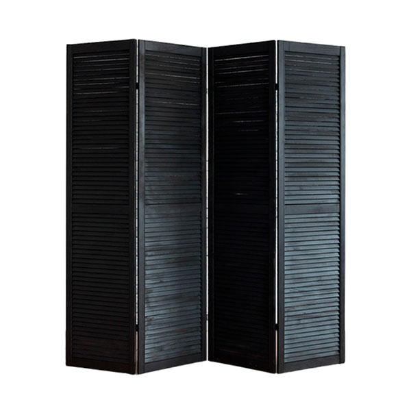Ширма деревянная чёрного цвета