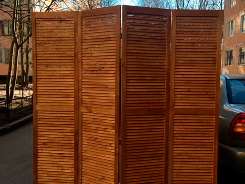 Ширма Коричневое дерево