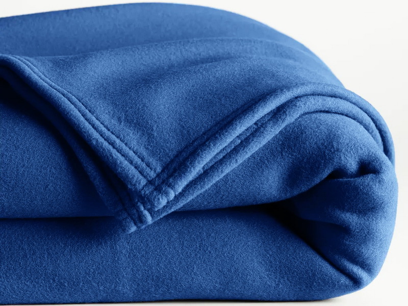 Флисовый плед синий