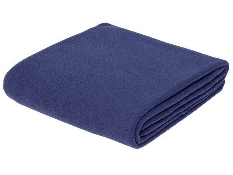 Флисовый плед синий