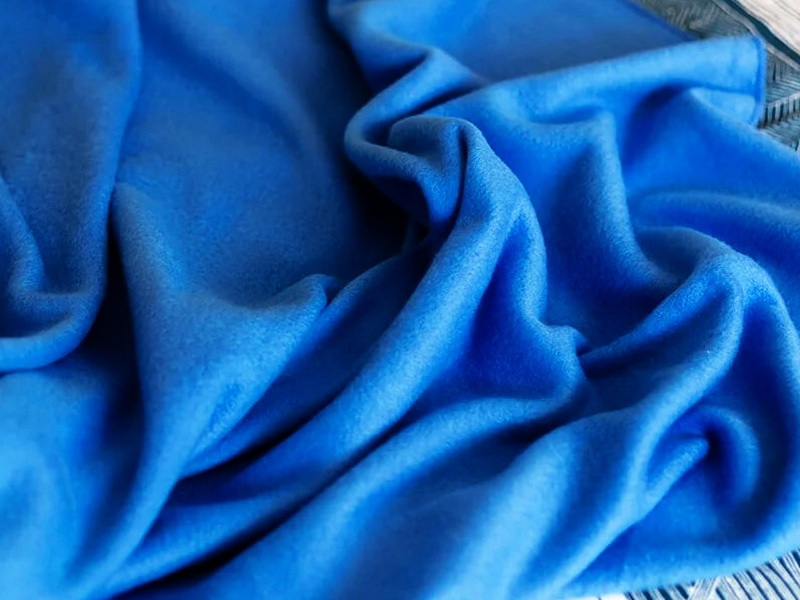 Флисовый плед синий