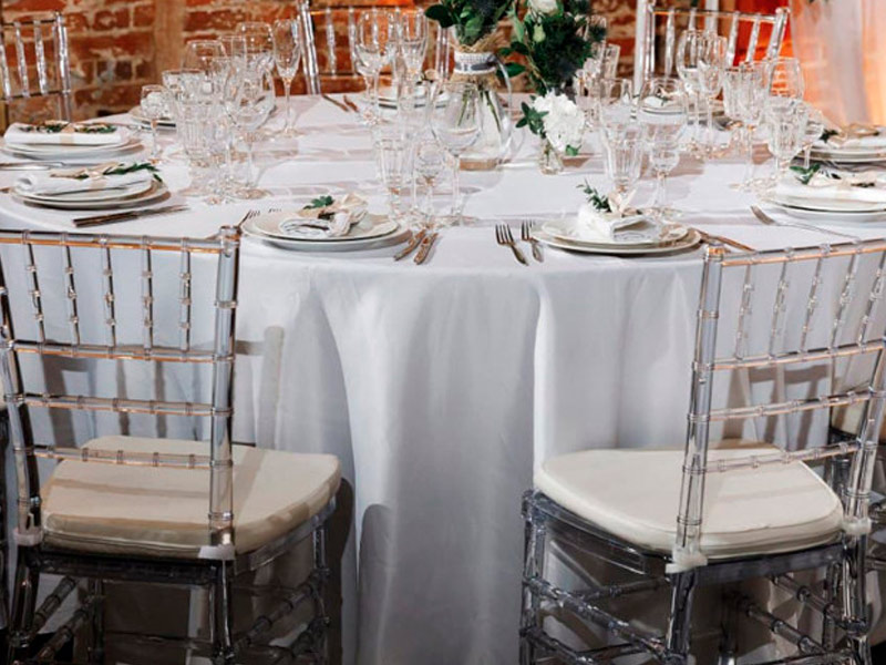 Скатерть круглая 3,2м белая