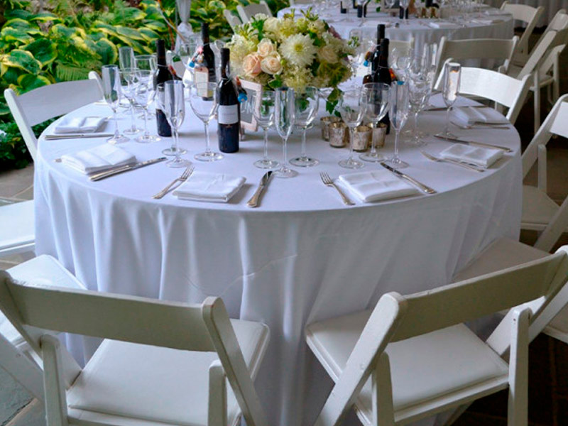 Скатерть круглая 3,2м белая