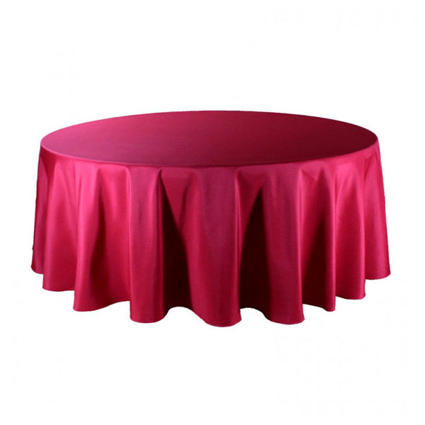 Скатерть круглая 3,2м бордовая