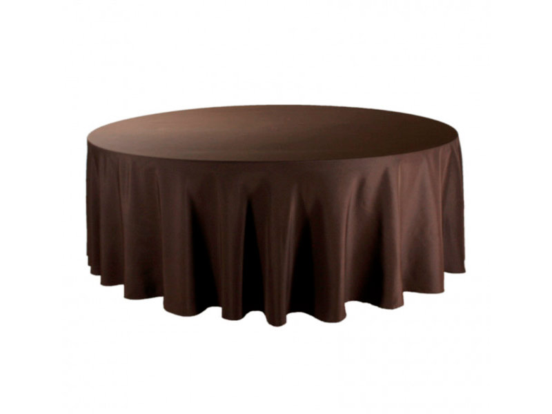 Скатерть круглая 3,2м шоколадная