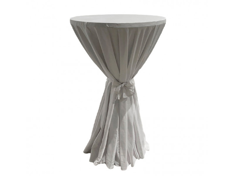 Белая круглая скатерть 3м