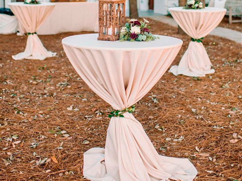 Белая круглая скатерть 3м