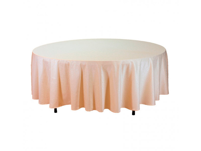 Скатерть круглая 3м бежевая «Жаккард»