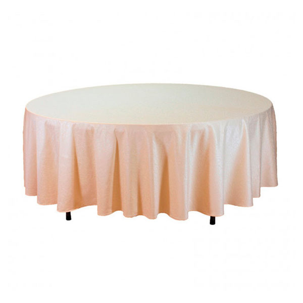 Скатерть круглая 3м бежевая «Жаккард»