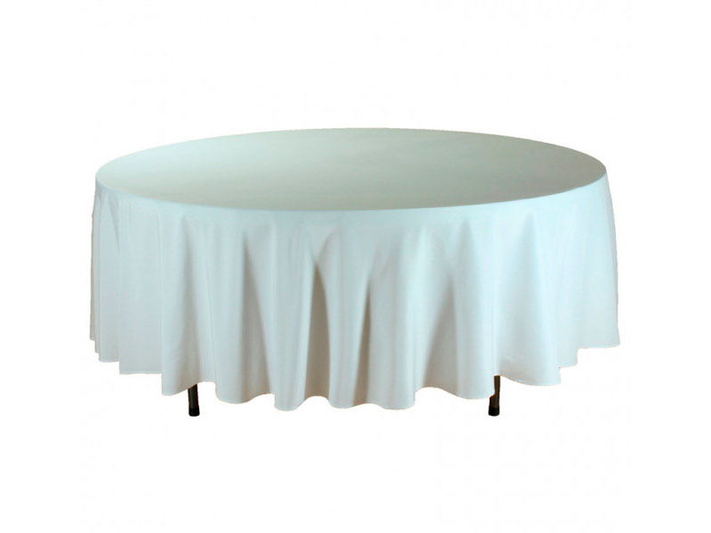 Скатерть круглая 3м белая