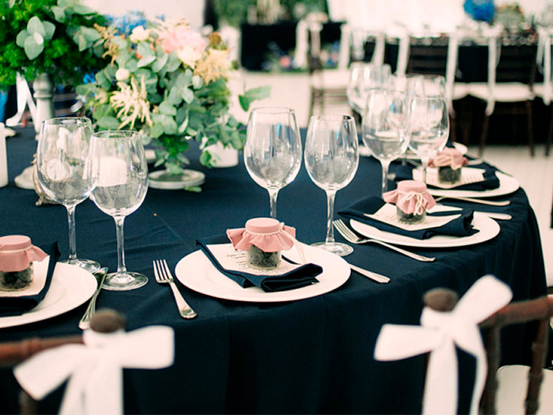 Скатерть круглая 3м чёрная «Сатен Испания»