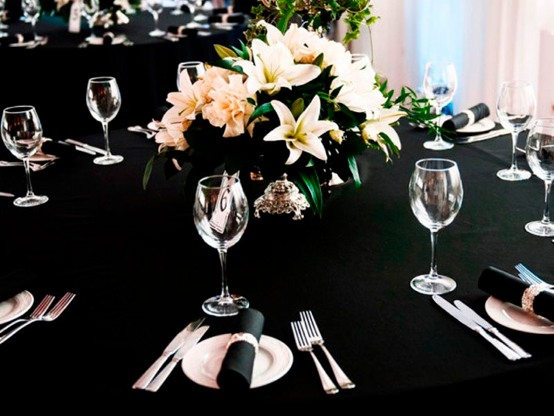 Скатерть круглая 3м чёрная «Сатен Испания»