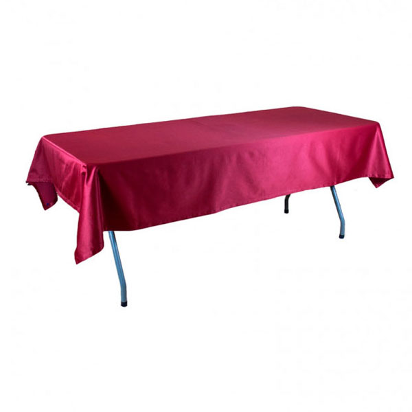 Скатерть прямоугольная 1,4-2,4м бордовая