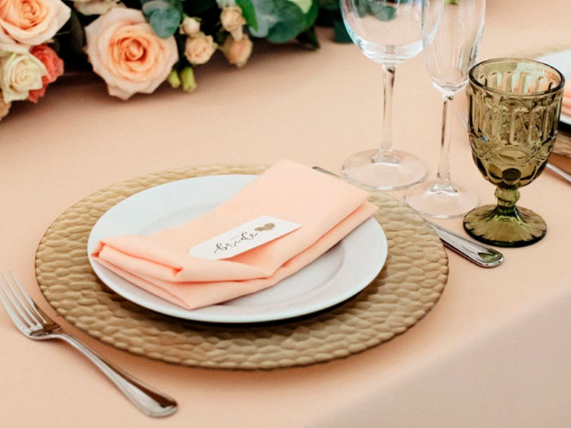 Скатерть прямоугольная бежевая