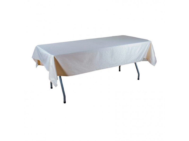 Скатерть прямоугольная бежевая «Жаккард»