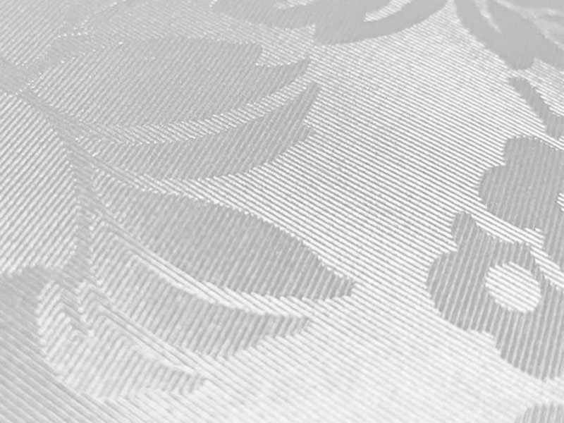 Скатерть прямоугольная белая «Жаккард»