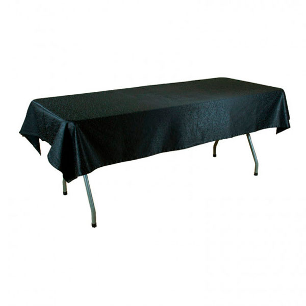 Скатерть прямоугольная черная «Жаккард»