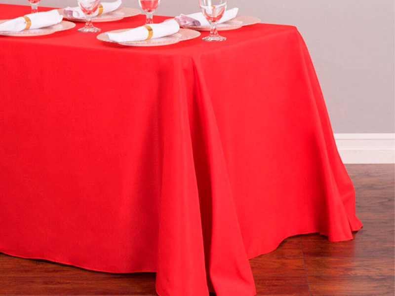 Скатерть прямоугольная красная