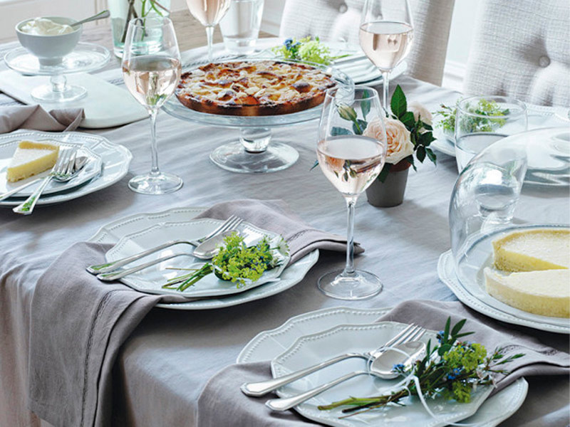 Скатерть прямоугольная серая