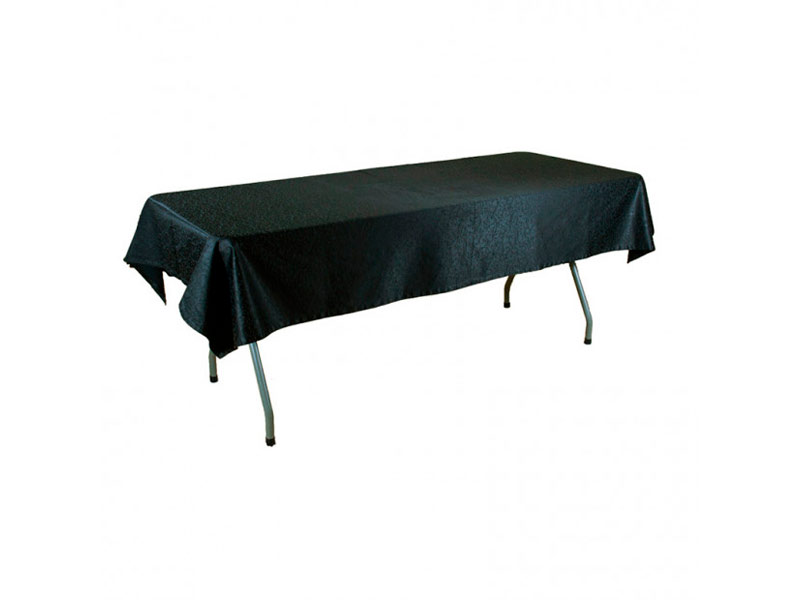 Скатерть прямоугольная черная «Жаккард»