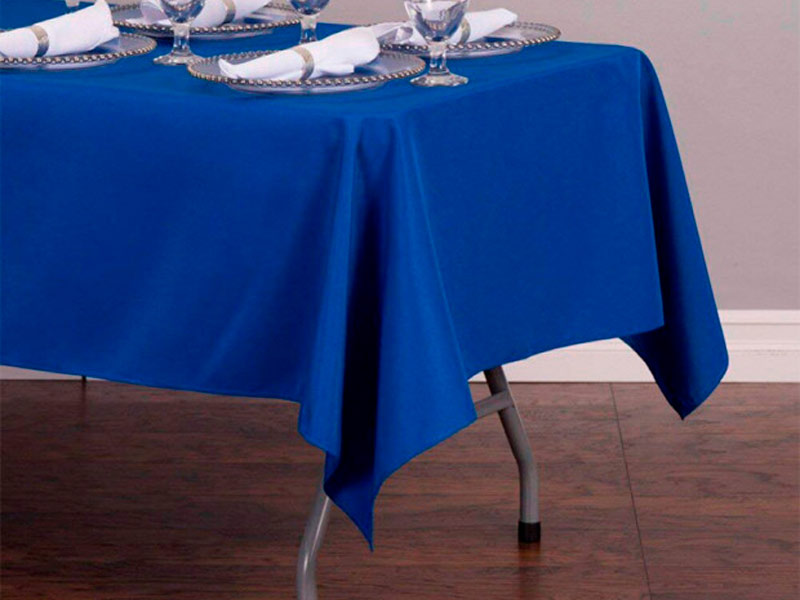 Скатерть прямоугольная синяя «Жаккард»