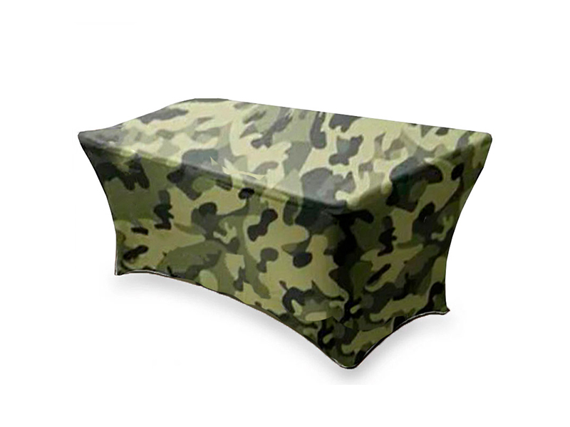 Стрейч скатерть для прямоугольного стола армейская